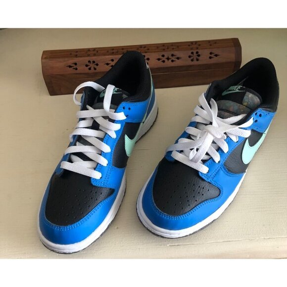 **SOLD**NIB NIKE Dunk Low SE GS E Black Mint Foam Blue Size 6Y (7.5/8 W) - Picture 4 of 14